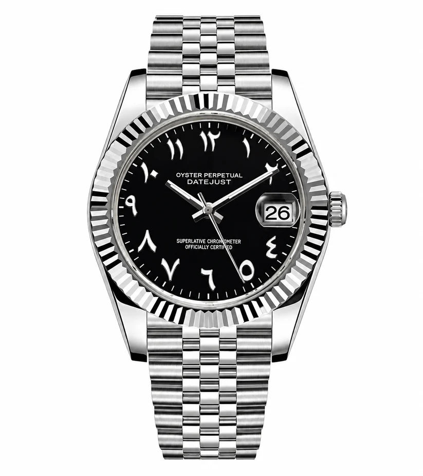 Datejust Black Arabic
