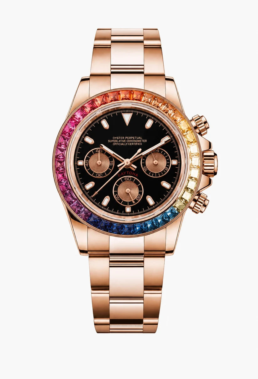 Daytona Rose Gold Rainbow