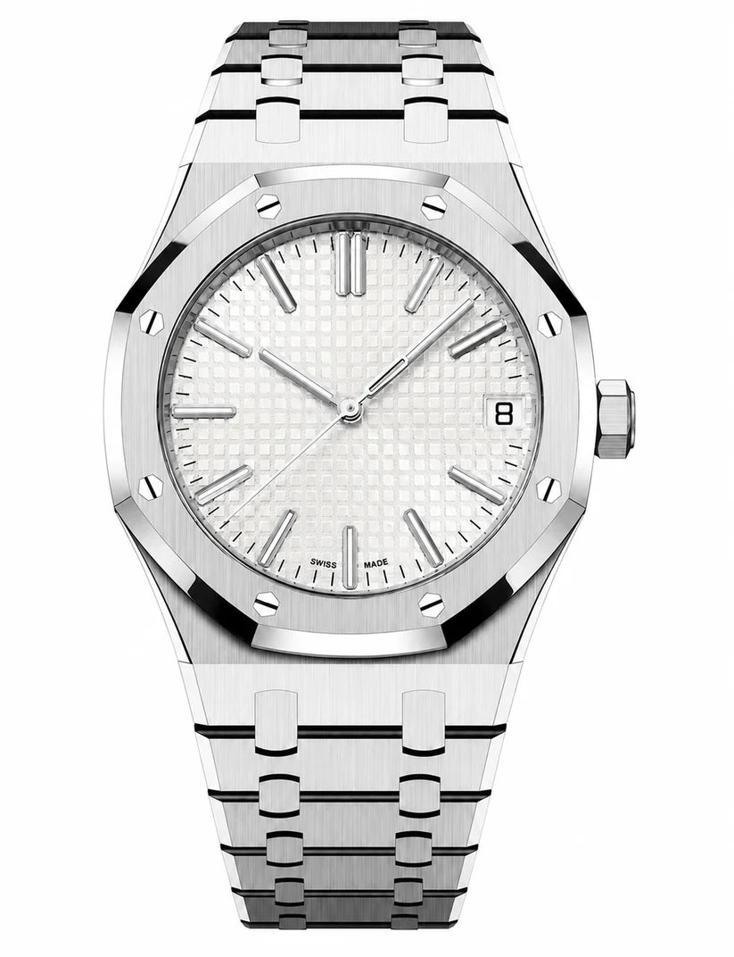 Royal Oak White & Silver